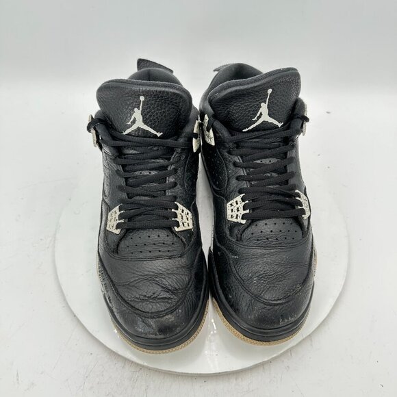 Nike Air Jordan 4 Retro Men Size 10.5 314254-003 Black Grey Mid Basketball Shoes - Picture 3 of 11
